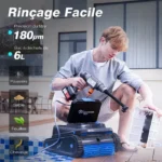 EVERCROSS BOT U8 Robot Piscine Sans Fil, Nettoyage du Fond, des Parois et de la Ligne d' Eau, 120Min & 200m² d'Autonomie – Image 5