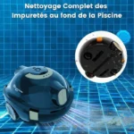 EVERCROSS BOT Y10 Robot Piscine, Robot Piscine sans Fil pour Le Nettoyage des Sols, 100Min & 120m² (Noir) – Image 2