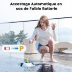 EVERCROSS BOT Y10 Robot Piscine, Robot Piscine sans Fil pour Le Nettoyage des Sols, 100Min & 120m² (Noir) – Image 4