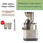 Extracteur de jus 500W Centrifugeuse Fruits et Légumes avec Goulotte d'Alimentation de 8 cm, double filtre, presse à froid pour – Image 4