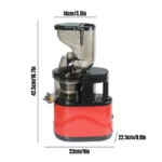 Extracteur de jus 500W Centrifugeuse Fruits et Légumes avec Goulotte d'Alimentation de 8 cm, double filtre, presse à froid pour – Image 2