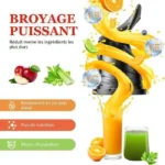 Extracteur de Jus de Fruits et Légumes Vertical, 120mm Machine à Jus avec 2 Tasses et Brosse, 800W et Capacité de 1.5 L – Image 6
