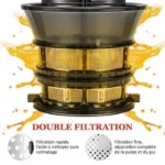 Extracteur de Jus de Fruits et Légumes Vertical, 120mm Machine à Jus avec 2 Tasses et Brosse, 800W et Capacité de 1.5 L – Image 3