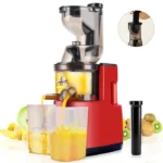 Extracteur de Jus de Fruits Légumes Smoothies, Nettoyage installer Rapide, Grand Bouche 80mm Sans BPA, Rendement en jus de 99 %