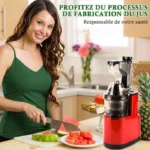 Extracteur de Jus de Fruits Légumes Smoothies, Nettoyage installer Rapide, Grand Bouche 80mm Sans BPA, Rendement en jus de 99 % – Image 4
