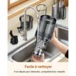 Extracteur de Jus 1,8L - Pour Fruits et Legumes avec Goulotte 130 mm -Slow Juicer Sans BPA, 250W, Nettoyage Facile – Image 4