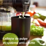 Extracteur de jus - PHILIPS - HR1889/70 - A cheminée XXL - 1L - 150W - Noir – Image 3