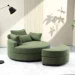 Fauteuil Confortable YHL Voyura Q-MYD-2306-LIGHTGREEN Tissu Avec Coffre De Rangement - Vert Clair – Image 2