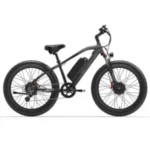 velo electrique adulte LANKELEISI MG740PLUS 50km/h Double Moteur 1000W Autonomie 120km 26 pouces VTT fat bike 48V20Ah Noir – Image 4