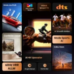 Hisense 50A6Q - TV LED 50" (126 cm) - 4K UHD 3840x2160 - HDR10+ - TV connecté - 3xHDMI 2.1 - WiFi – Image 8