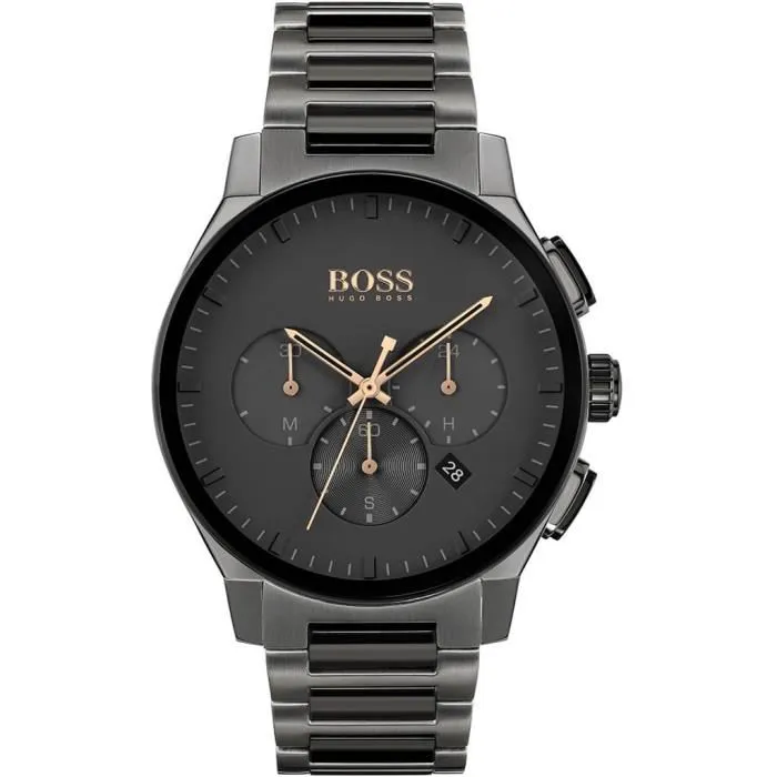 hugo-boss-1513814-montre Montre - Hugo Boss - 1513814 - Noir - Quartz - Analogique – Image 1