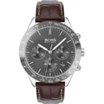 Hugo Boss-Montre Chronographe pour Homme à movement Quartz en Cuir 1513598