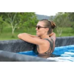 Kit Piscine hors sol tubulaire BESTWAY - APX 365 - 549 x 274 x 132 cm - Rectangulaire (Filtre à sable, 250g polysphère, échelle, bâche) – Image 4