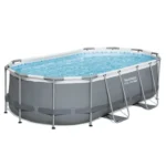 Kit Piscine hors sol tubulaire BESTWAY - Steel Pro MAX™ - 427 x 250 x 100 cm - Ovale + Robot piscine Guppy – Image 2