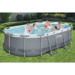 Kit Piscine hors sol tubulaire BESTWAY - Steel Pro MAX™ - 427 x 250 x 100 cm - Ovale + Robot piscine Guppy – Image 4