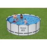Kit Piscine hors sol tubulaire BESTWAY - Steel Pro Max™ - 396 x 122 cm - Ronde + Robot piscine Guppy – Image 4