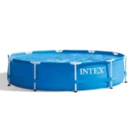 Kit Piscine hors sol tubulaire INTEX - Metal Frame - 305 x 76 cm - Ronde (Livrée avec pompe et cartouche)