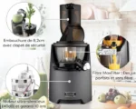 Kuvings | Extracteur de jus EVO820 | Rotation lente | Silencieux | Facile à nettoyer | Livre de recettes offert - Anthracite – Image 5