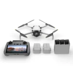 DJI Mini 4 Pro Fly More Combo (DJI RC-2) Drone de loisir photo 48Mp / vidéo 4K60p – capteur CMOS 1/1,3″ avec télécommande RC-2 et accessoires