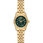 Montre Femme - Michael Kors - MK4842 - Acier Inoxydable Doré - Cadran Vert - Étanche 5 ATM