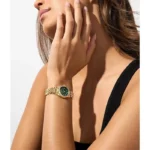 Montre Femme - Michael Kors - MK4842 - Acier Inoxydable Doré - Cadran Vert - Étanche 5 ATM – Image 4