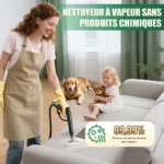 Nettoyeur Vapeur - 2000 W - 4 bars, câble d'alimentation de 4.5 mètres, Élimine jusqu'à 99,9 % des virus et, Nettoyeur à vapeur – Image 4