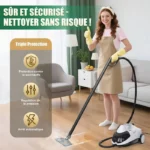 Nettoyeur Vapeur - 2000 W - 4 bars, câble d'alimentation de 4.5 mètres, Élimine jusqu'à 99,9 % des virus et, Nettoyeur à vapeur – Image 6