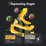 NOUVEAU Extracteur de jus centrifugeuse avec 3 vitesses, large goulotte d'alimentation de 7,6 , 2 gobelets portables – Image 5