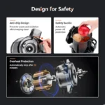 NOUVEAU Extracteur de jus centrifugeuse avec 3 vitesses, large goulotte d'alimentation de 7,6 , 2 gobelets portables – Image 3