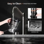 NOUVEAU Extracteur de jus centrifugeuse avec 3 vitesses, large goulotte d'alimentation de 7,6 , 2 gobelets portables – Image 2