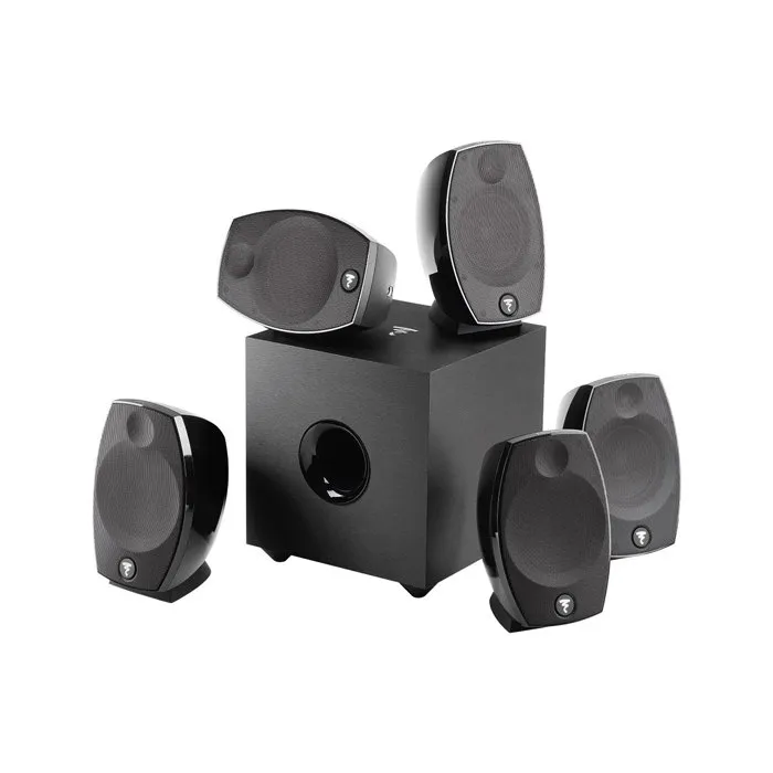 pack-d-enceintes-focal-sib-evo-5-1-avec-caisson-de Focal Pack Sib Evo 5.1 Noir Packs d'enceintes Home cinéma – Image 1