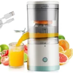 Presse Agrume Électrique,Presse-Oranges Presse-Citrons Électrique Extracteur de Jus Portable avec Recharge USB