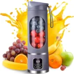 Presse-agrumes électrique portable - 12 lames avec affichage numérique, 3 modes, nettoyage facile, violet