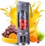 Presse-agrumes électrique portable - 12 lames avec affichage numérique, 3 modes, nettoyage facile, violet