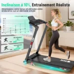 RAOO MIN — Tapis de course pliable 3.0 HP, 12 programmes, 1–14 km/h, inclinaison 0–10%, Bluetooth, écran tactile – Image 6
