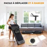 RAOO MIN Tapis de course pliable 3,0 HP - 12 km/h, inclinaison 11%, capacité 150 kg, 12 programmes – Image 5