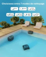 Robot de Piscine Sans Fil Wybot C2 - Double Filtration Ultra-Fine - Batterie grande autonomie - Application Smartphone – Image 2
