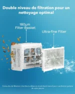 Robot de Piscine Sans Fil Wybot C2 - Double Filtration Ultra-Fine - Batterie grande autonomie - Application Smartphone – Image 4