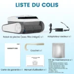 AIRROBO PC10 Robot de Piscine sans Fil,des Parois et de la Ligne d' Eau,120Min & 170m² d'Autonomie,Forte Puissance d’Aspiration – Image 6