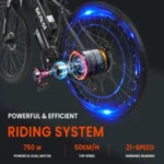 GUNAI GN29 VTT électrique de 29 pouces pour adulte, batterie 48V 15AH – Image 5