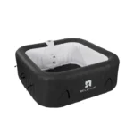 Spa gonflable 6 places - RELXTIME - Carré - 130 micro-jets - Température jusqu'à 40°C - Noir – Image 3