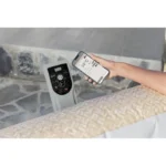 Spa gonflable BESTWAY - Lay-Z-Spa Rome - 180 airjets - 201 x 201 x 71 cm - 5 à 7 places - Carré (couverture, cartouche, diffuseur) – Image 4