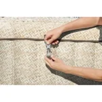 Spa gonflable BESTWAY - Lay-Z-Spa Rome - 180 airjets - 201 x 201 x 71 cm - 5 à 7 places - Carré (couverture, cartouche, diffuseur) – Image 7