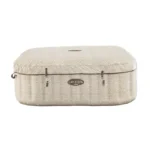 Spa gonflable BESTWAY - Lay-Z-Spa Rome - 180 airjets - 201 x 201 x 71 cm - 5 à 7 places - Carré (couverture, cartouche, diffuseur) – Image 8