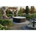 Spa gonflable SUNSPA - AC01 - 157 x 67 cm - 4 places - Carré (Livré avec filtre, cadenas, tapis de sol et couverture) – Image 2