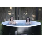 Spa gonflable SUNSPA - Dropstitch - 200 x 65 cm - 6 personnes - Rond (Livré avec filtre, cadenas, tapis de sol et couverture) – Image 2