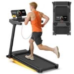 Tapis de course avec 10% d'inclinaison - Tapis de machine électrique - 1-12km/h - Moteur 3,0HP - Ecran LED - Surface 40 x 97 cm