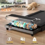 Tapis de course avec 10% d'inclinaison - Tapis de machine électrique - 1-12km/h - Moteur 3,0HP - Ecran LED - Surface 40 x 97 cm – Image 3