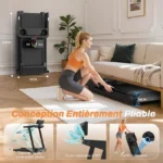 Tapis de course avec 10% d'inclinaison - Tapis de machine électrique - 1-12km/h - Moteur 3,0HP - Ecran LED - Surface 40 x 97 cm – Image 5