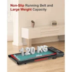 Tapis de Course et marche – BIGZZIA - 1-8km/h – Inclinaison 5% - Système d'amorti à 5 couches - Télécommande et écran LED - Noir – Image 6